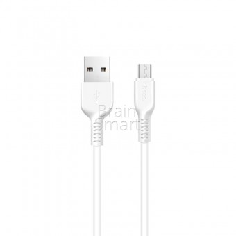 USB кабель HOCO X20 Flash Micro (1m) белый фото