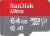 Карта памяти SanDisk micro SD 64 ГБ 80Mb/S class 10 + адаптер фото