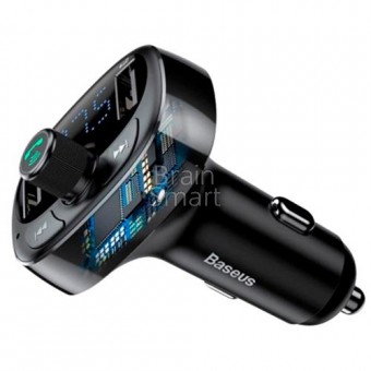 АЗУ Baseus T typed S-09A Bluetooth MP3 car charger (CCTM-01) Черный фото