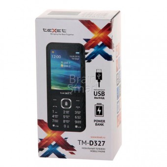 Мобильный телефон Texet ТМ-327 черный фото