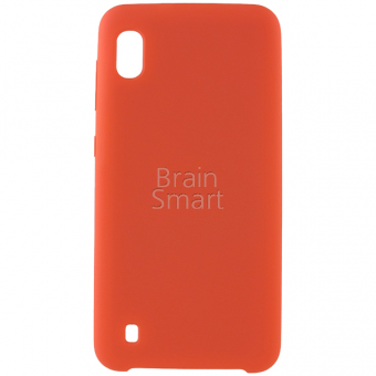 Чехол накладка силиконовая Samsung A105/A10 Silicone Case (13) Ярко-Оранжевый фото