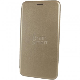 Чехол книжка Xiaomi Mi8 Lite Brauffen эко кожа gold фото