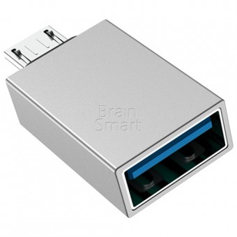 Переходник Borofone BV2 Micro to USB OTG Серый фото