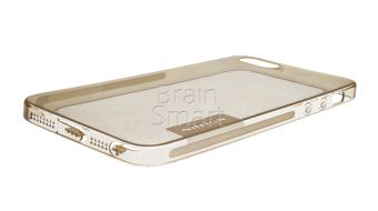 Чехол силикон iPhone 5/SE Nillkin прозрачный/золотистый фото