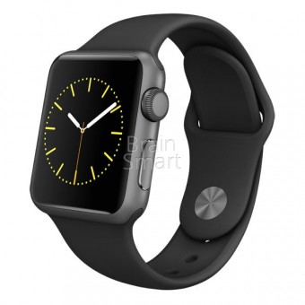 Смарт-часы Apple Watch Sport 38мм серый+черный фото