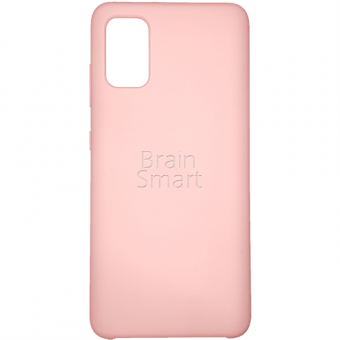 Чехол накладка силиконовая Samsung A41 2020 Silicone Case Розовый (12) фото