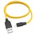 USB кабель Hoco X21 Plus Silicone Ligthning 1M Черный/желтый фото