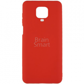 Чехол накладка силиконовая Xiaomi Redmi Note 9S/Note 9 Pro Silicone Case Красный фото