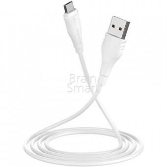 USB кабель Borofone BX18 Optimal Micro  (1м) White фото