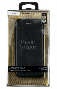 Чехол книжка iPhone 6/6S Fashion Case кожа черный фото