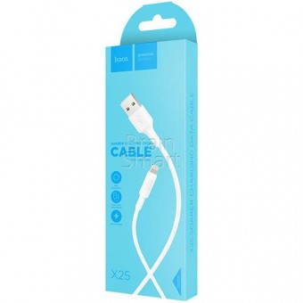 USB кабель HOCO X25 Lightning Soarer (1 m) White фото