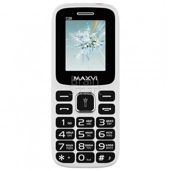 Мобильный телефон Maxvi C26 Белый-красный фото