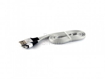 USB кабель ASPOR A158 Silicon Material Micro (1.2m) (2.4A/QC) Grey фото