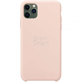 Чехол накладка силиконовая iPhone 11 Pro Max Silicone Case Светло-розовый (6) фото