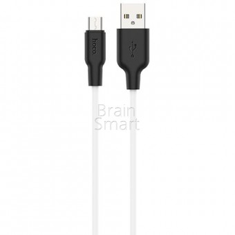 USB кабель Hoco X21 Plus Silicone Micro Белый фото