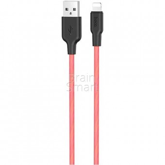 USB кабель Hoco X21 Plus Silicone Ligthning 1M Red фото