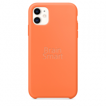 Чехол накладка силиконовая iPhone 11 Silicone Case Абрикос (2) фото
