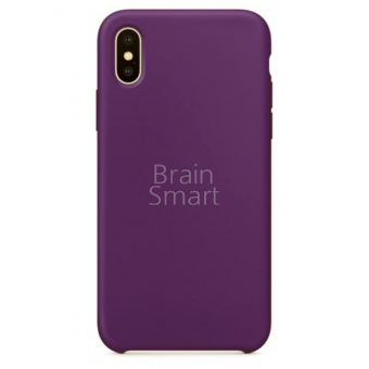 Чехол накладка силиконовая iPhone X Soft Touch 360 фиолетовый (30) фото