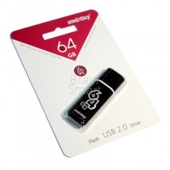Память USB Flash Smart Buy Glossy 64 ГБ black фото