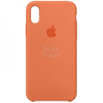 Чехол накладка силиконовая iPhone Xs Max Silicone Case (2) Оранжевый фото