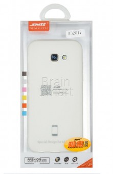 Чехол накладка силиконовая Samsung A520 (2017) SMTT Simeitu Soft touch белый фото