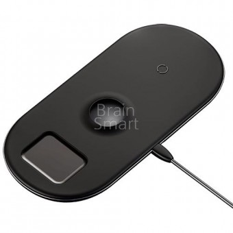 Беспроводное ЗУ Baseus Wireless Charger Smart 3in1 WX3IN1-01 Черный фото