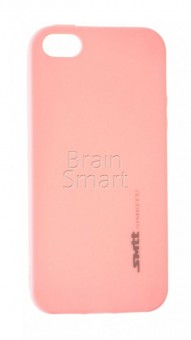 Чехол накладка силиконовая iPhone 5/5S/SE SMTT Simeitu Soft touch розовый фото