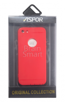 Чехол силикон iPhone 5/5S Aspor Original Collection красный фото