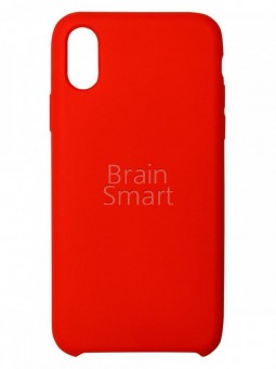 Чехол накладка силиконовая iPhone X Soft Touch 360 красный (13) фото