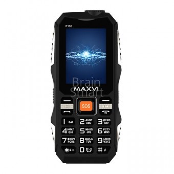 Maxvi P100 Black  2,4" камера, фонарик, кнопка SOS, 5500 mAh фото