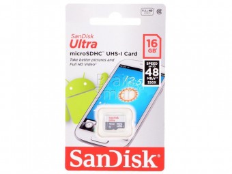 Карта памяти SanDisk micro SD 16 Gb (10 класс) фото