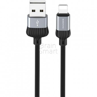 USB кабель Borofone BX28 Dignity Lightning (1м) Серый фото