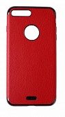 Чехол накладка силиконовая iPhone 7 Plus/8 Plus J-Case Jack Series экокожа с магнитом Red