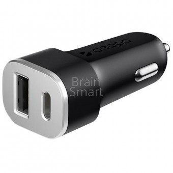 Deppa АЗУ USB + USB Type-C, 4,8А (11288) черный Ultra фото