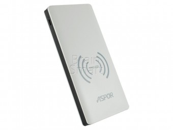Внешний аккумулятор ASPOR A341W Wireless белый/черный фото