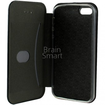 Чехол книжка iPhone 5/5S Creative Case тех.пак. кожа Black фото
