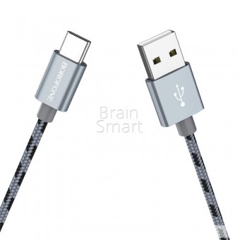USB кабель Borofone BX24 Ring Current Type-C (1м) Серый фото