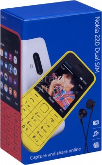 Сотовый телефон Nokia 220 DS желтый фото
