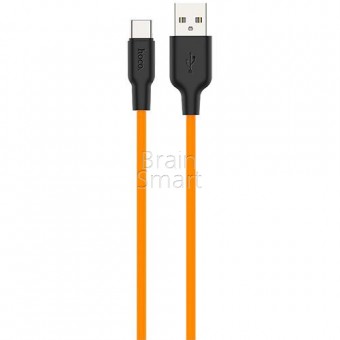 USB кабель Hoco X21 Plus Silicone Type-C Orange фото