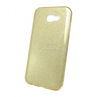 Чехол накладка силиконовая Samsung A720 Shine золотистый фото