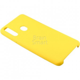 Чехол накладка силиконовая Samsung A20S Silicone Case (4) Желтый фото