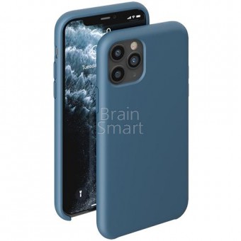 Чехол Liguid Silicone Case для Apple iPhone 11 Pro, синий, картон, Deppa (87294) фото