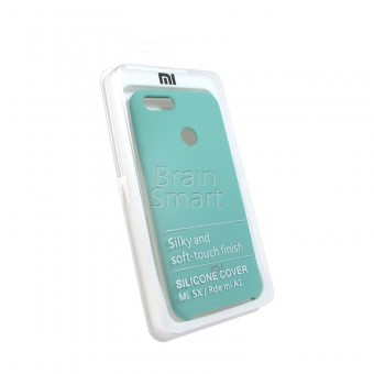 Чехол накладка силиконовая Xiaomi Mi5X/A1 Silicone Cover мятный (21) фото