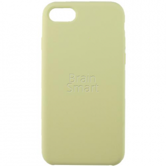 Чехол накладка силиконовая iPhone 7/8 Silicone Case Молочно-Желтый (51) фото