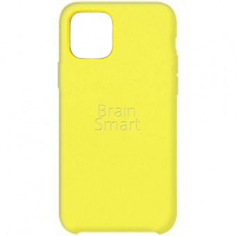 Чехол накладка силиконовая iPhone 11 Silicone Case Светло-Желтый (55) фото