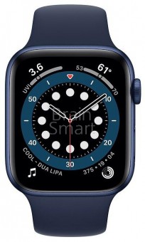 Умные часы Apple Watch Siriese 6 44mm Blue Aluminum Case Blue Sport Band фото