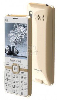 Мобильный телефон Maxvi P15 белый/золотистый фото