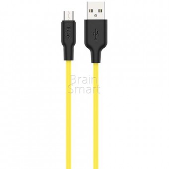 USB кабель Hoco X21 Plus Silicone Micro Желтый фото