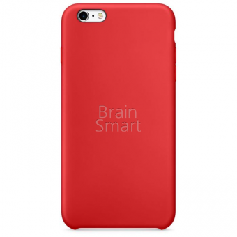 Чехол накладка силиконовая iPhone 6/6S Silicone Case красный (14) фото