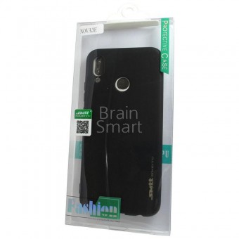Чехол накладка силиконовая Huawei Honor P20 Lite/Nova 3e SMTT Simeitu Soft touch черный фото